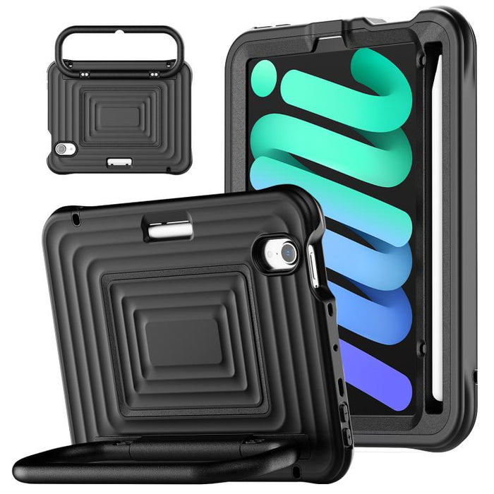 Funda híbrida de silicona con diseño ondulado para tablet y correa para el hombro., For iPad Air 11 2026 / 2025 / 2024, For iPad mini 2024 / mini 6