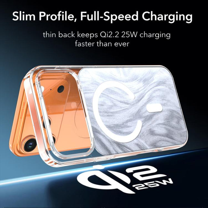Funda magnética para teléfono con diseño de cola de zorro cristalino, For iPhone 17 Pro Max, For iPhone 17 Pro