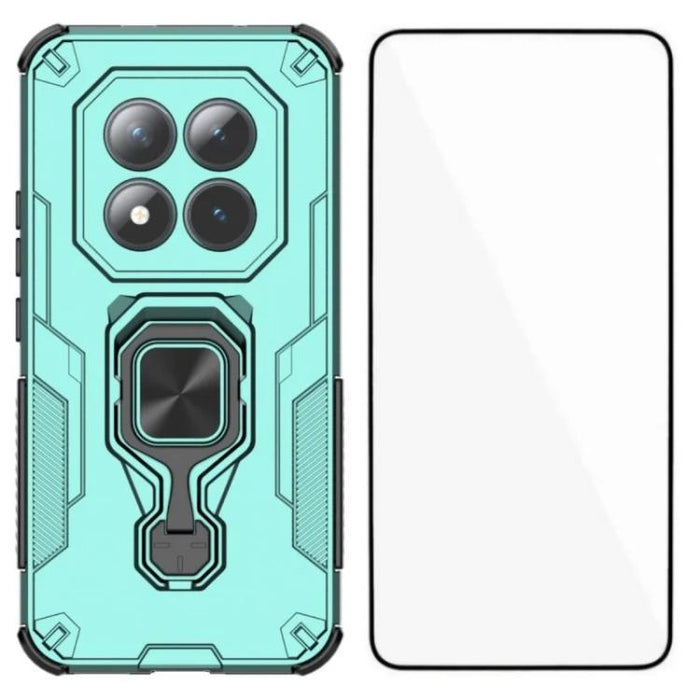 Funda metálica con soporte para teléfono WANLONFENG con protector de pantalla, For Redmi Turbo 5 Max / Poco X8 Pro Max, For Redmi Turbo 5 5G  / Poco X8 Pro 5G, For Redmi Note 15 Pro+ 5G Global 163.3mm, For Redmi Note 15 5G Global / Poco M8 5G          ...