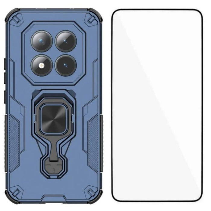 Funda metálica con soporte para teléfono WANLONFENG con protector de pantalla, For Redmi Turbo 5 Max / Poco X8 Pro Max, For Redmi Turbo 5 5G  / Poco X8 Pro 5G, For Redmi Note 15 Pro+ 5G Global 163.3mm, For Redmi Note 15 5G Global / Poco M8 5G          ...