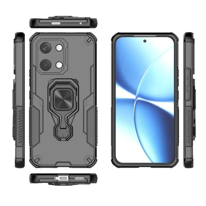 Funda metálica con soporte para teléfono WANLONFENG con protector de pantalla, For Redmi Turbo 5 Max / Poco X8 Pro Max, For Redmi Turbo 5 5G  / Poco X8 Pro 5G, For Redmi Note 15 Pro+ 5G Global 163.3mm, For Redmi Note 15 5G Global / Poco M8 5G          ...