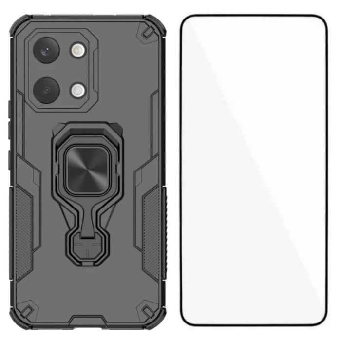 Funda metálica con soporte para teléfono WANLONFENG con protector de pantalla, For Redmi Turbo 5 Max / Poco X8 Pro Max, For Redmi Turbo 5 5G  / Poco X8 Pro 5G, For Redmi Note 15 Pro+ 5G Global 163.3mm, For Redmi Note 15 5G Global / Poco M8 5G          ...