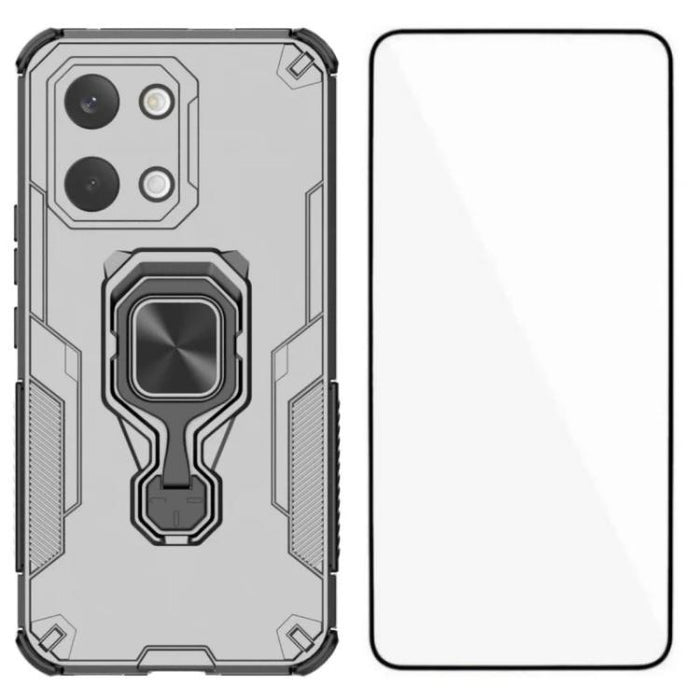 Funda metálica con soporte para teléfono WANLONFENG con protector de pantalla, For Redmi Turbo 5 Max / Poco X8 Pro Max, For Redmi Turbo 5 5G  / Poco X8 Pro 5G, For Redmi Note 15 Pro+ 5G Global 163.3mm, For Redmi Note 15 5G Global / Poco M8 5G          ...