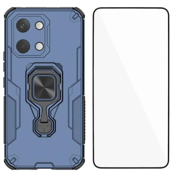 Funda metálica con soporte para teléfono WANLONFENG con protector de pantalla, For Redmi Turbo 5 Max / Poco X8 Pro Max, For Redmi Turbo 5 5G  / Poco X8 Pro 5G, For Redmi Note 15 Pro+ 5G Global 163.3mm, For Redmi Note 15 5G Global / Poco M8 5G          ...