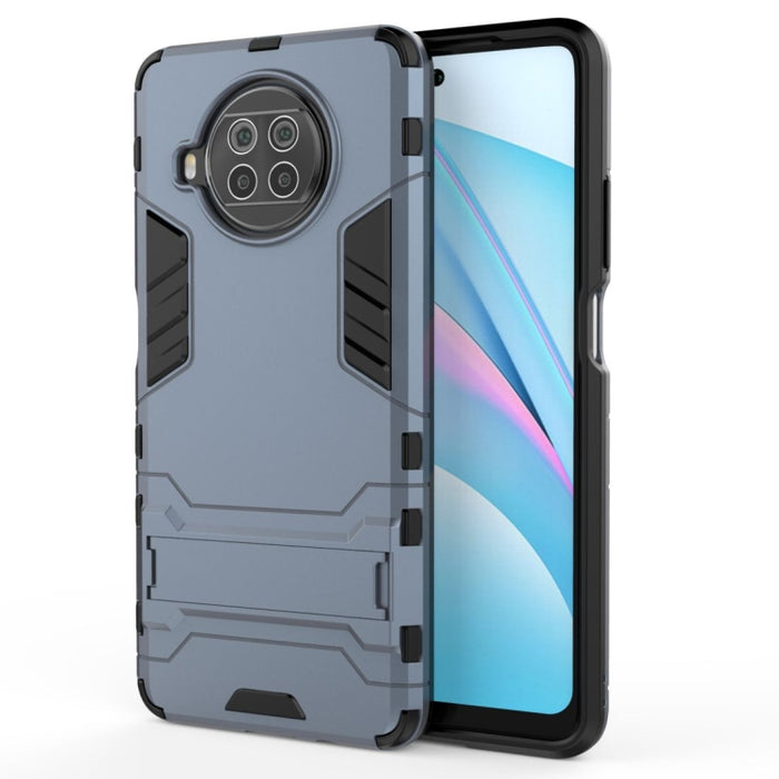 Funda protectora PC + TPU a prueba de golpes con soporte invisible, For Xiaomi Mi 10T Lite 5G