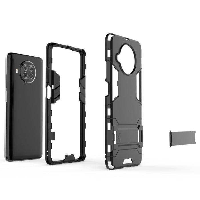 Funda protectora PC + TPU a prueba de golpes con soporte invisible, For Xiaomi Mi 10T Lite 5G