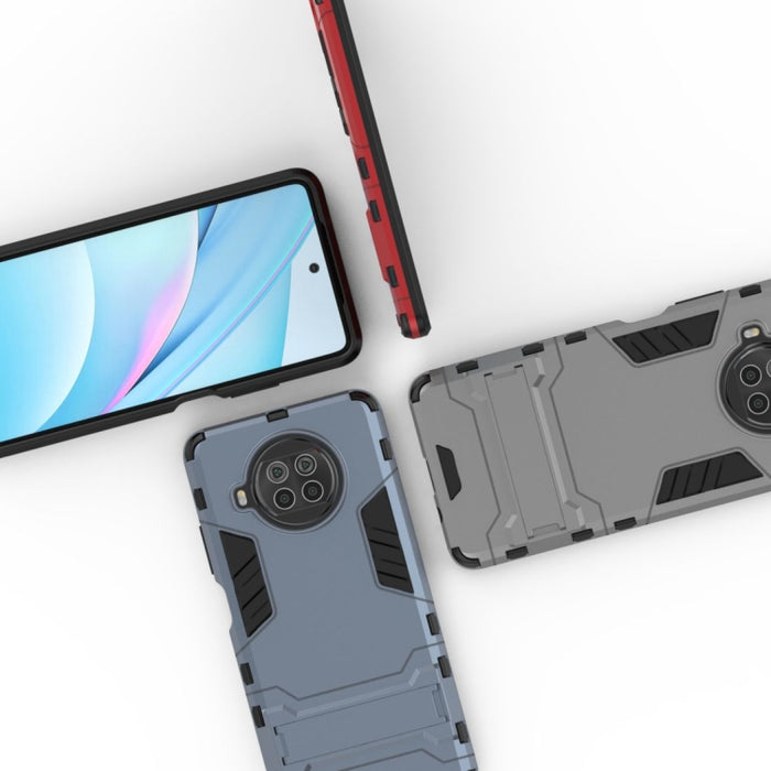 Funda protectora PC + TPU a prueba de golpes con soporte invisible, For Xiaomi Mi 10T Lite 5G