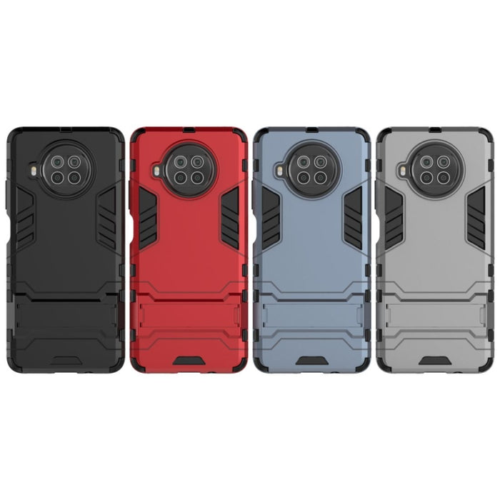 Funda protectora PC + TPU a prueba de golpes con soporte invisible, For Xiaomi Mi 10T Lite 5G