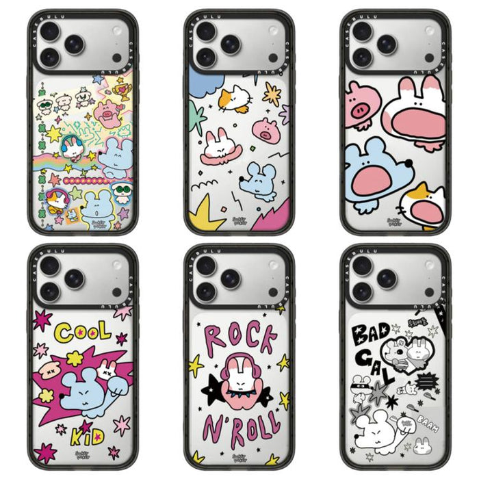Funda para teléfono de acrílico transparente con botón de control de cámara de la serie Mouse, For iPhone 17 Pro Max, For iPhone 17 Pro, For iPhone 17