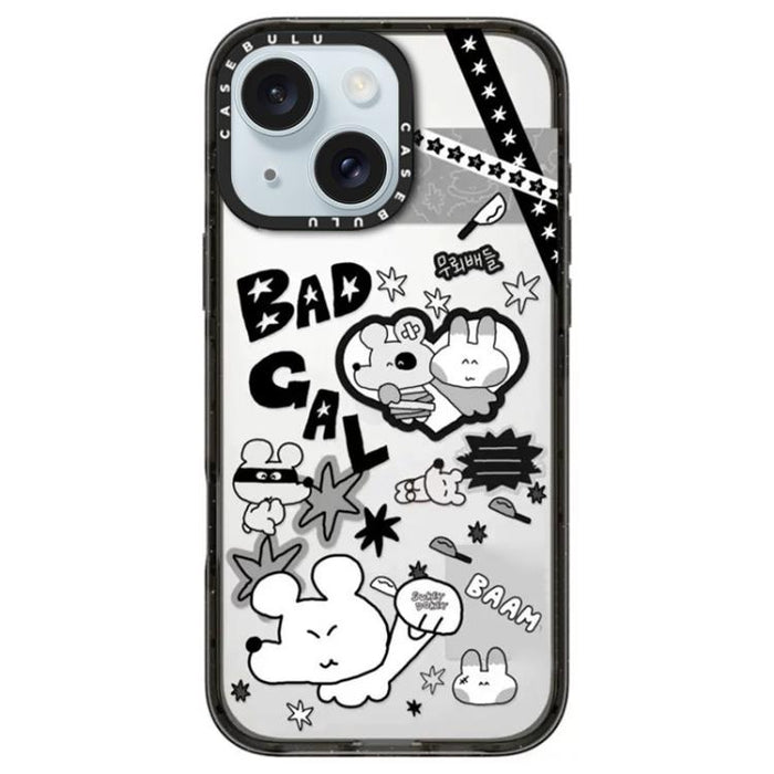 Funda para teléfono de acrílico transparente de la serie Mouse, For iPhone 16 Pro Max, For iPhone 16 Pro, For iPhone 16 Plus, For iPhone 16, For iPhone 15 Pro Max, For iPhone 15 Pro, For iPhone 15 Plus, For iPhone 15