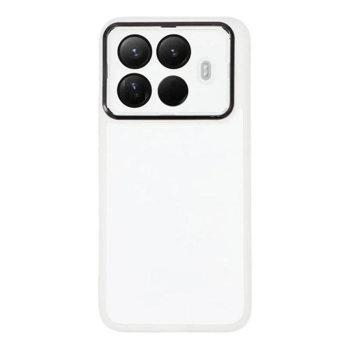 Funda para teléfono WANLONFENG con marco galvanizado y protector de pantalla de TPU translúcido., For Xiaomi 15T Pro 5G, For Xiaomi 15T 5G
