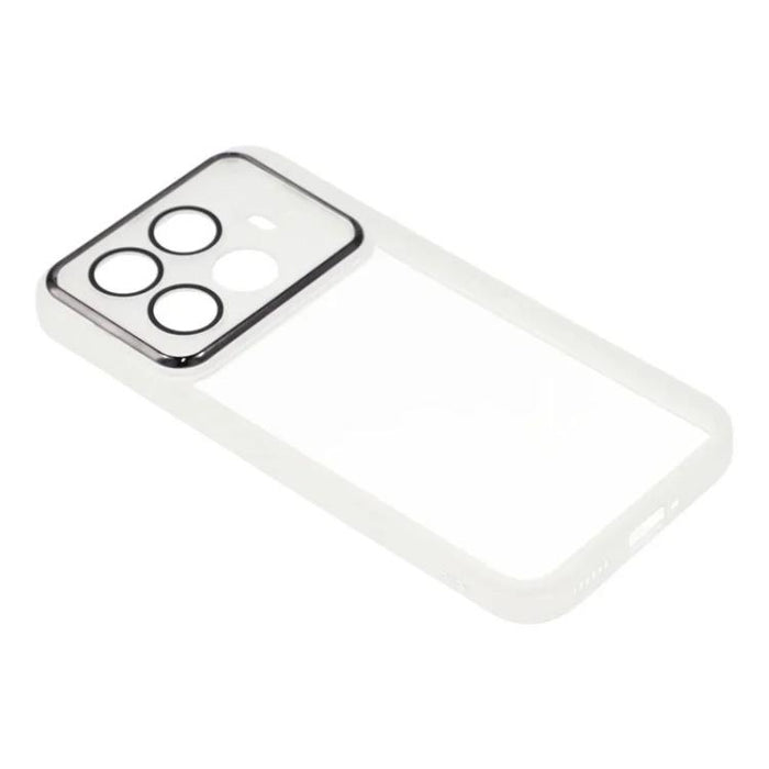Funda para teléfono WANLONFENG con marco galvanizado y protector de pantalla de TPU translúcido., For Xiaomi 15T Pro 5G, For Xiaomi 15T 5G