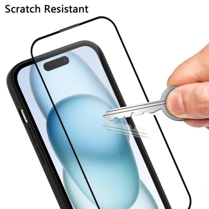 Funda para teléfono WANLONFENG con marco galvanizado y protector de pantalla de TPU translúcido., For Xiaomi 15T Pro 5G, For Xiaomi 15T 5G