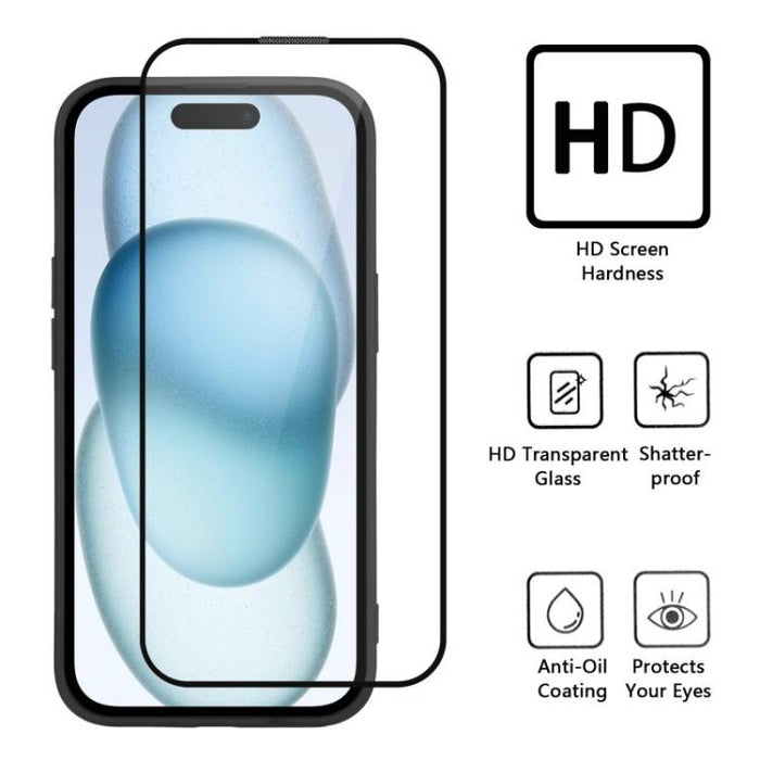 Funda para teléfono WANLONFENG con marco galvanizado y protector de pantalla de TPU translúcido., For Xiaomi 15T Pro 5G, For Xiaomi 15T 5G