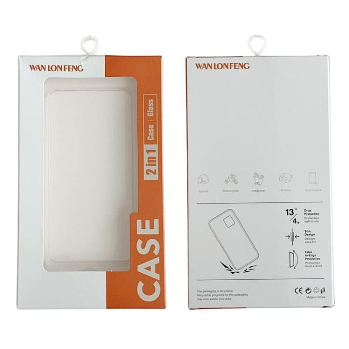 Funda para teléfono WANLONFENG con marco galvanizado y protector de pantalla de TPU translúcido., For Xiaomi 15T Pro 5G, For Xiaomi 15T 5G