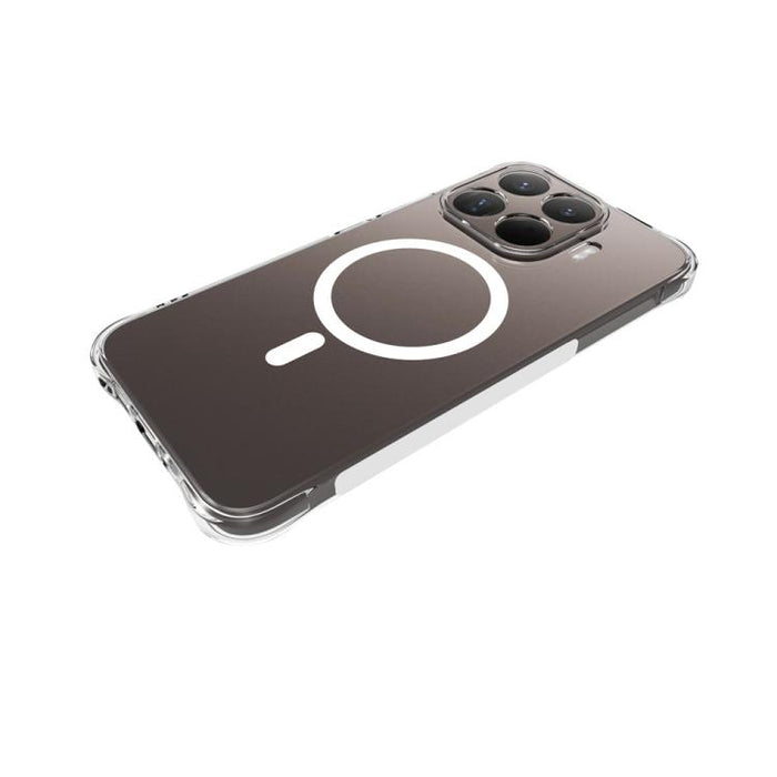 Funda para teléfono WANLONFENG transparente magnética de cuatro esquinas a prueba de golpes de TPU con protector de pantalla, For Xiaomi 17T Pro 5G, For Xiaomi 17T 5G, For Xiaomi Poco X8 Pro Max 5G, For Xiaomi Poco X8 Pro / Redmi Turbo 5 5G            ...