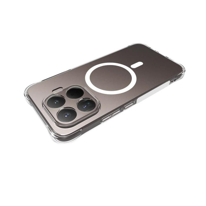 Funda para teléfono WANLONFENG transparente magnética de cuatro esquinas a prueba de golpes de TPU con protector de pantalla, For Xiaomi 17T Pro 5G, For Xiaomi 17T 5G, For Xiaomi Poco X8 Pro Max 5G, For Xiaomi Poco X8 Pro / Redmi Turbo 5 5G            ...