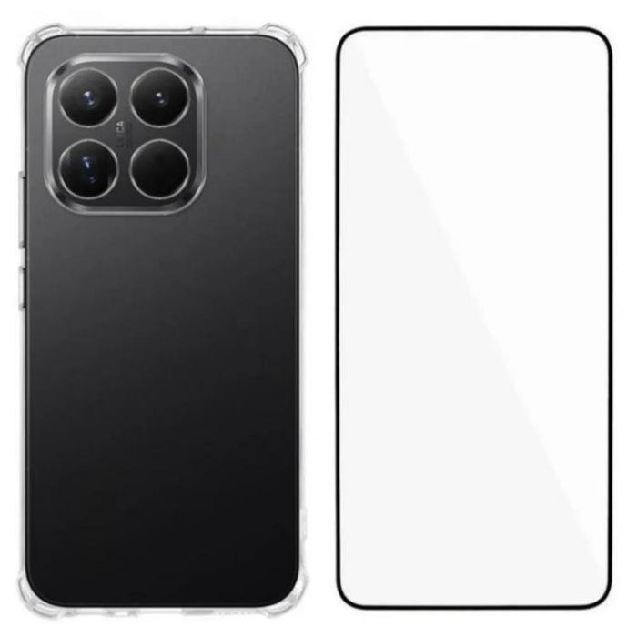 Funda transparente de TPU con esquinas reforzadas y protector de pantalla., For Xiaomi 15T Pro 5G, For Xiaomi 15T 5G