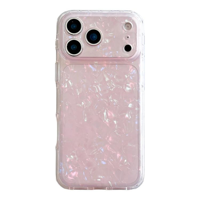Funda para teléfono de TPU acrílico con textura de concha IMD, For iPhone 17 Pro Max, For iPhone 17 Pro, For iPhone 17, For iPhone 16 Pro Max, For iPhone 16 Pro, For iPhone 16, For iPhone 15 Pro, For iPhone 15