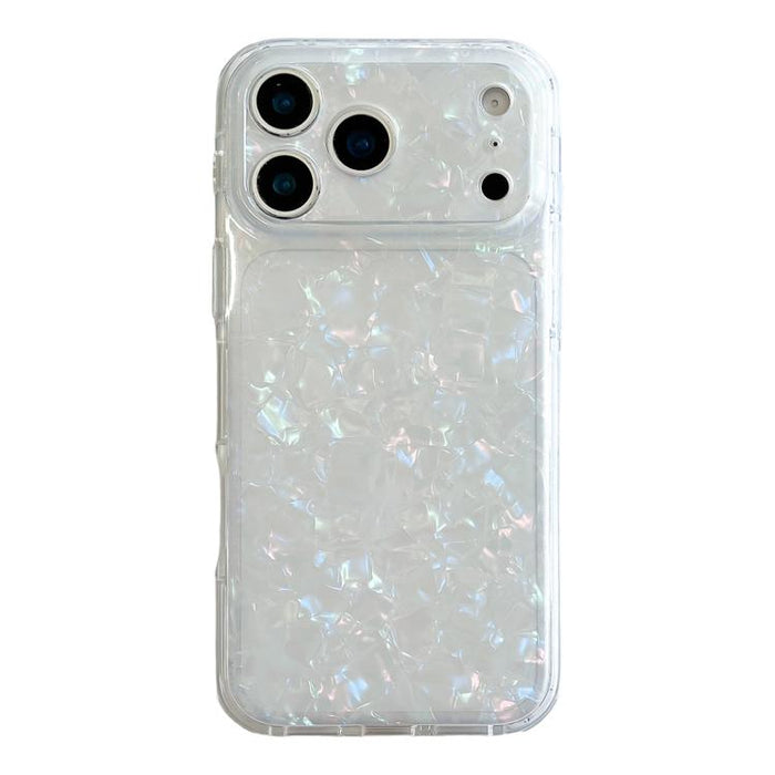 Funda para teléfono de TPU acrílico con textura de concha IMD, For iPhone 17 Pro Max, For iPhone 17 Pro, For iPhone 17, For iPhone 16 Pro Max, For iPhone 16 Pro, For iPhone 16, For iPhone 15 Pro, For iPhone 15