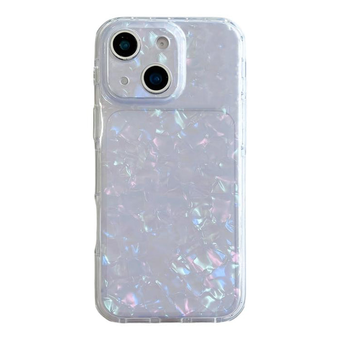 Funda para teléfono de TPU acrílico con textura de concha IMD, For iPhone 17 Pro Max, For iPhone 17 Pro, For iPhone 17, For iPhone 16 Pro Max, For iPhone 16 Pro, For iPhone 16, For iPhone 15 Pro, For iPhone 15