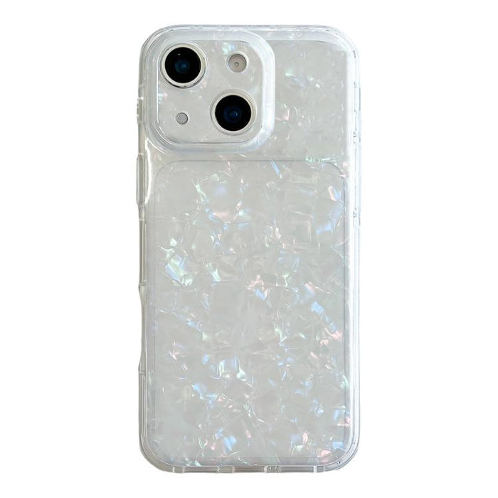 Funda para teléfono de TPU acrílico con textura de concha IMD, For iPhone 17 Pro Max, For iPhone 17 Pro, For iPhone 17, For iPhone 16 Pro Max, For iPhone 16 Pro, For iPhone 16, For iPhone 15 Pro, For iPhone 15
