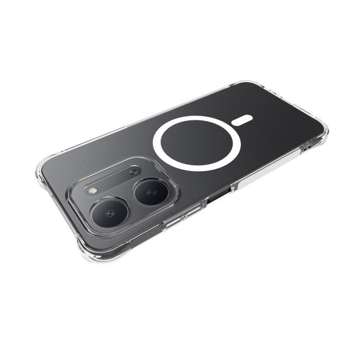 Funda para teléfono WANLONFENG transparente magnética de cuatro esquinas a prueba de golpes de TPU con 2 protectores de pantalla., For Redmi Note 15 Pro+ 5G Global 163.3mm, For Redmi Note 15 5G Global / Poco M8 5G, For Redmi Note 15 4G Global 164mm    ...