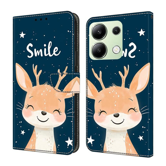 Funda para teléfono de cuero vegano pintado con efecto cristal, For Redmi Note 13 Pro 4G, For Redmi Note 13 4G, For Redmi K70E