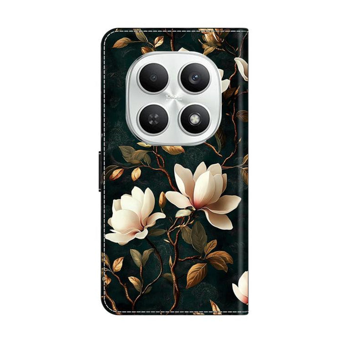 Funda para teléfono de cuero vegano pintado con efecto cristal, For Redmi Note 15 5G/4G Global 164mm, For Redmi Note 15 Pro 5G Global 163.6mm, For Redmi 15C 5G / 4G EU 173mm