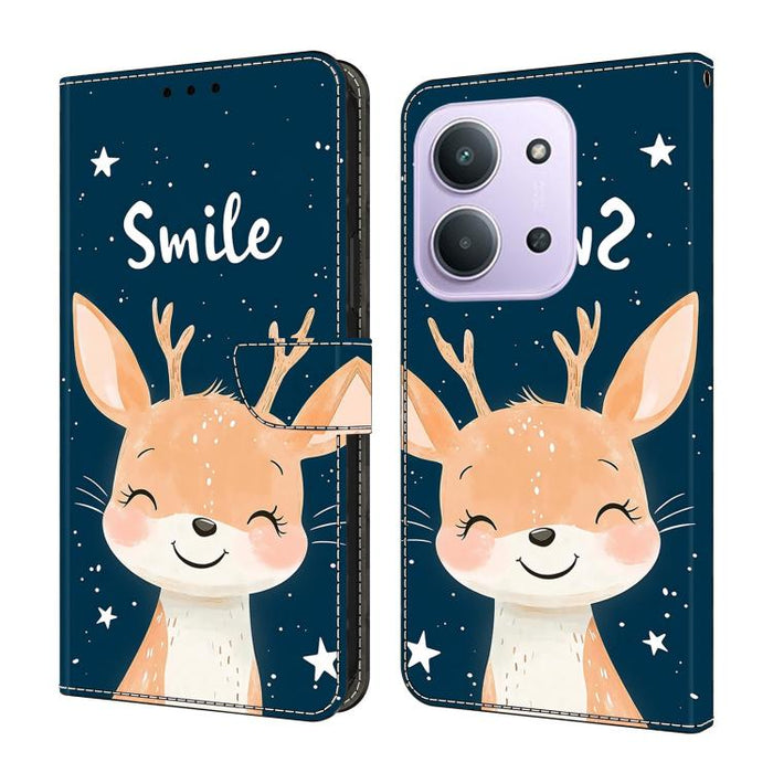 Funda para teléfono de cuero vegano pintado con efecto cristal, For Redmi Note 15 5G/4G Global 164mm, For Redmi Note 15 Pro 5G Global 163.6mm, For Redmi 15C 5G / 4G EU 173mm