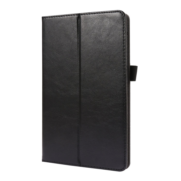 Crazy Horse Texture Horizontal Flip Funda de cuero con 2 soportes plegables y ranura para tarjeta