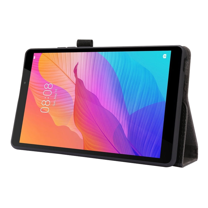 Crazy Horse Texture Horizontal Flip Funda de cuero con 2 soportes plegables y ranura para tarjeta