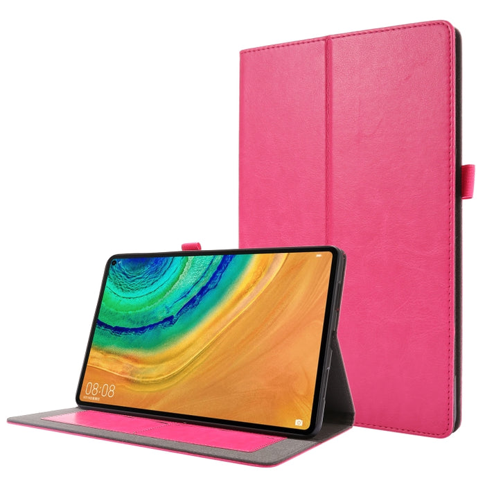 Crazy Horse Texture Horizontal Flip Funda de cuero con 2 soportes plegables y ranura para tarjeta