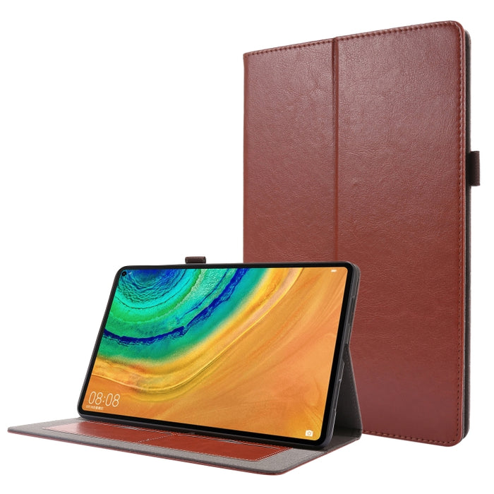 Crazy Horse Texture Horizontal Flip Funda de cuero con 2 soportes plegables y ranura para tarjeta