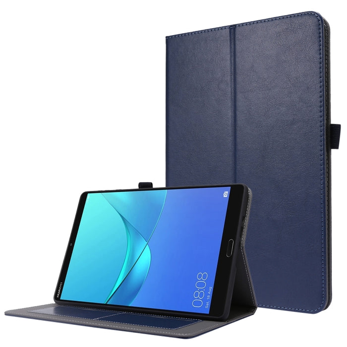 Crazy Horse Texture Horizontal Flip Funda de cuero con 2 soportes plegables y ranura para tarjeta