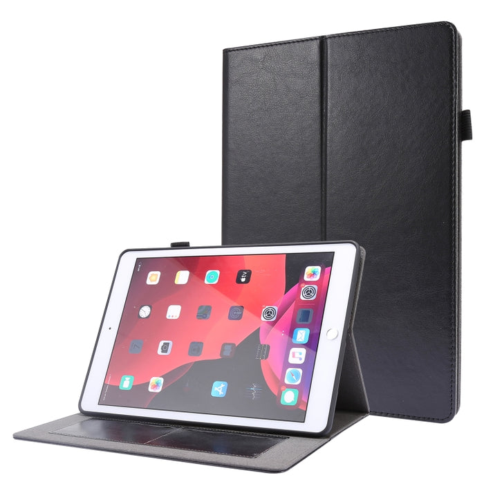 Crazy Horse Texture Horizontal Flip Funda de cuero con 2 soportes plegables y ranura para tarjeta