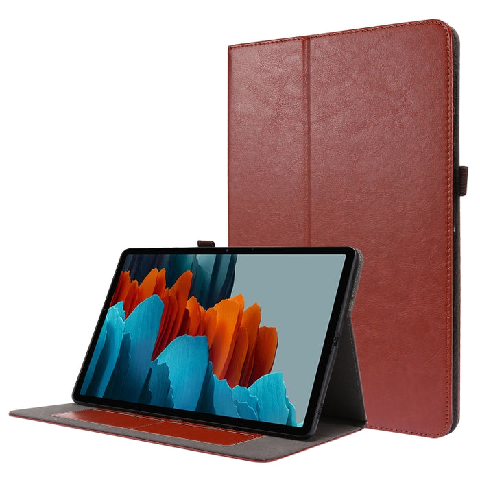 Crazy Horse Texture Horizontal Flip Funda de cuero con 2 soportes plegables y ranura para tarjeta