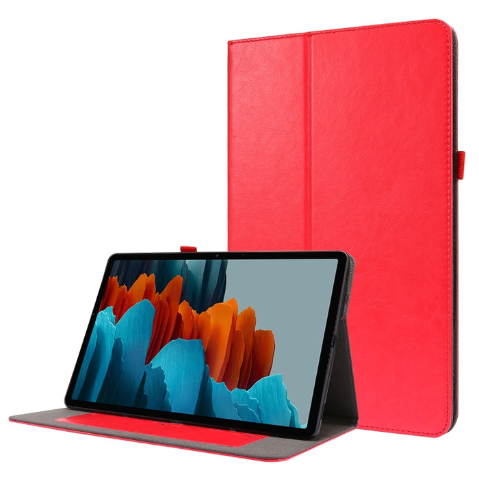Crazy Horse Texture Horizontal Flip Funda de cuero con 2 soportes plegables y ranura para tarjeta