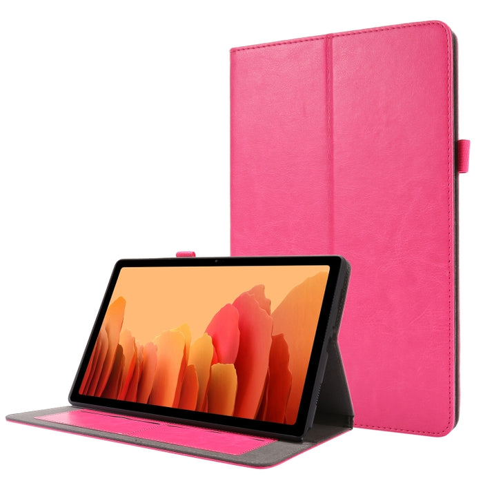 Crazy Horse Texture Horizontal Flip Funda de cuero con 2 soportes plegables y ranura para tarjeta