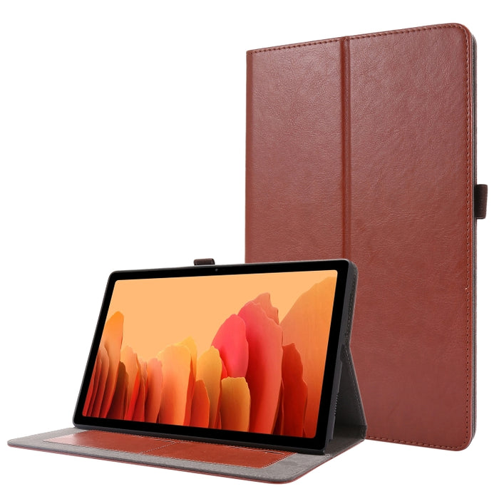Crazy Horse Texture Horizontal Flip Funda de cuero con 2 soportes plegables y ranura para tarjeta