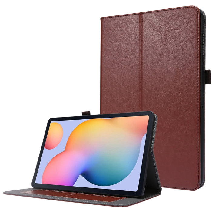 Crazy Horse Texture Horizontal Flip Funda de cuero con 2 soportes plegables y ranura para tarjeta