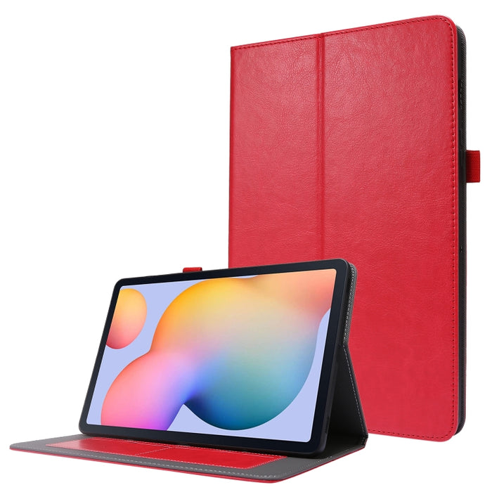Crazy Horse Texture Horizontal Flip Funda de cuero con 2 soportes plegables y ranura para tarjeta