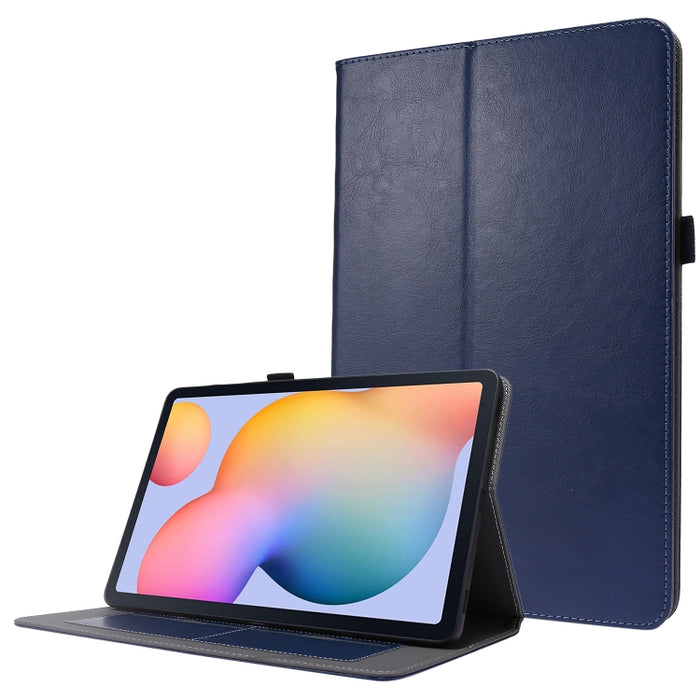 Crazy Horse Texture Horizontal Flip Funda de cuero con 2 soportes plegables y ranura para tarjeta