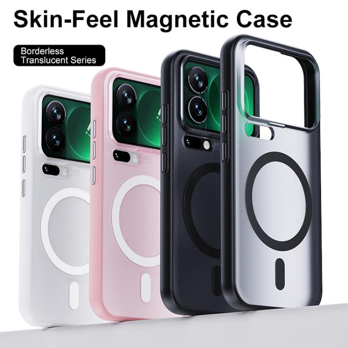 Funda magnética transparente sin bordes de la serie Boundless con tacto de piel y acabado mate., For Xiaomi 17 Pro Max, For Xiaomi 17 Pro, For Xiaomi 17