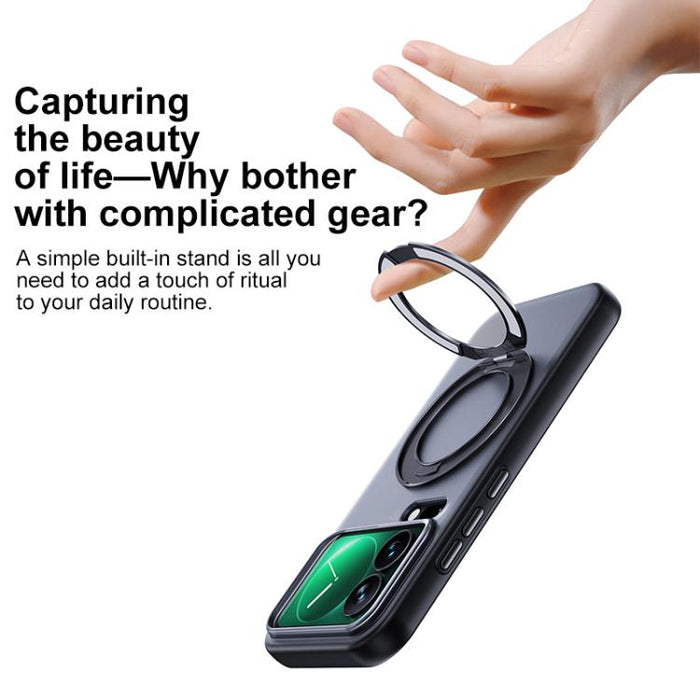 Funda magnética transparente Boundless de la serie Skin Feel con acabado mate y soporte giratorio., For Xiaomi 17 Pro Max, For Xiaomi 17 Pro, For Xiaomi 17