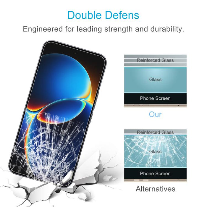 10 láminas de vidrio templado de aluminio de 0,18 mm de grosor, compatibles con desbloqueo por huella dactilar., For Redmi 17C 4G, For Redmi K90 Ultra 5G, For Redmi K100 Pro 5G, For Xiaomi 17 Max 5G, For Redmi K90 Max 5G, For Xiaomi 17T Pro 5G