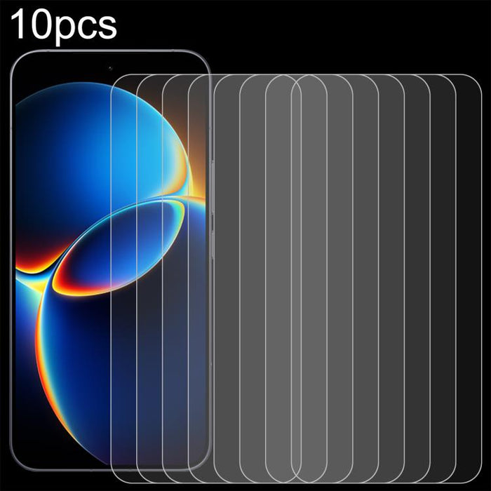 10 láminas de vidrio templado de aluminio de 0,18 mm de grosor, compatibles con desbloqueo por huella dactilar., For Redmi 17C 4G, For Redmi K90 Ultra 5G, For Redmi K100 Pro 5G, For Xiaomi 17 Max 5G, For Redmi K90 Max 5G, For Xiaomi 17T Pro 5G