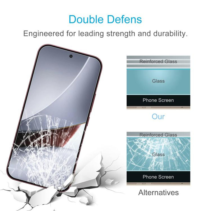 50 láminas de vidrio templado de aluminio de 0,18 mm de grosor, compatibles con desbloqueo por huella dactilar., For Redmi 17C 4G, For Redmi K90 Ultra 5G, For Redmi K100 Pro 5G, For Xiaomi 17 Max 5G, For Redmi K90 Max 5G, For Xiaomi 17T Pro 5G
