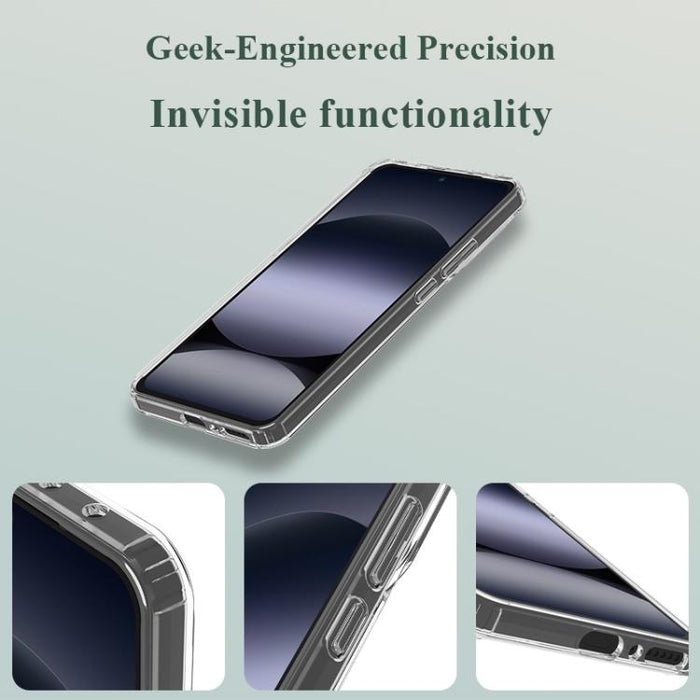 Funda para teléfono LeReach TOC Clear Series de doble material compuesto TPU + acrílico, resistente a los golpes., For Redmi Note 14 5G, For Redmi Note 14 Pro+ 5G, For Redmi 14C 4G