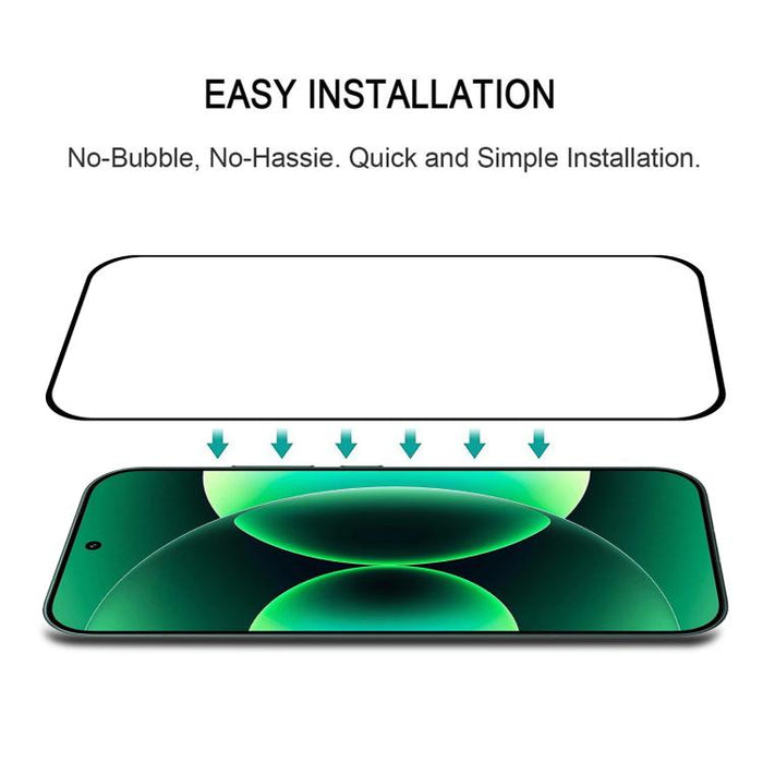 Protector de pantalla de vidrio templado con impresión serigráfica de pantalla completa de aluminio de alta calidad, compatible con desbloqueo por huella dactilar., For Xiaomi 17 Max 5G, For Redmi K90 Max 5G, For Xiaomi 17T Pro 5G